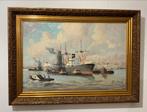 Adri Verveen (1912-1988) - Havengezicht (Rotterdam), Ophalen of Verzenden