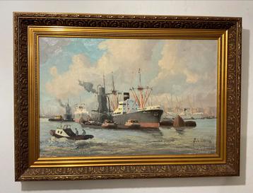 Adri Verveen (1912-1988) - Havengezicht (Rotterdam) beschikbaar voor biedingen