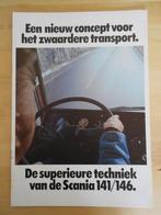 Scania 141 146 V8 Brochure 1976 – Front & Torpedo Neus, Ophalen, Zo goed als nieuw, Overige merken, Scania