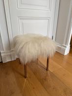 CB2 Schapenvacht Ottomaanse kruk, Ophalen, Nieuw, Overige materialen