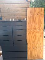 Ikea Bureau met Alex Ladekasten, Huis en Inrichting, Ophalen, Kunststof, Gebruikt, 5 laden of meer