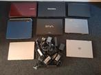 8 laptops EN 13 opladers EN 14 Ram modules in 1 koop:, Gebruikt, Ophalen of Verzenden, HDD, Onbekend
