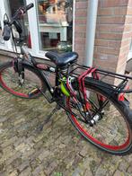 24 inch Batavus Snake jongensfiets zwart met rood, Fietsen en Brommers, Staal, Cruiser, Ophalen of Verzenden, Zo goed als nieuw