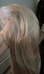 Nieuwe blonde lace-wig 24 inch. Blond bruin en zwart., Sieraden, Tassen en Uiterlijk, Uiterlijk | Haarverzorging, Ophalen of Verzenden