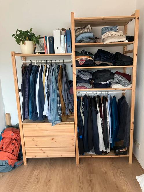 IKEA IVAR Kledingkast met Laden en Stangen, Huis en Inrichting, Kasten | Kledingkasten, Gebruikt, 150 tot 200 cm, 150 tot 200 cm