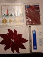 Kerst Tafeldecoratie Set: Tafelkleedjes  Onderzetters, Huis en Inrichting, Tafelkleden, Ophalen of Verzenden, Nieuw, Binnen