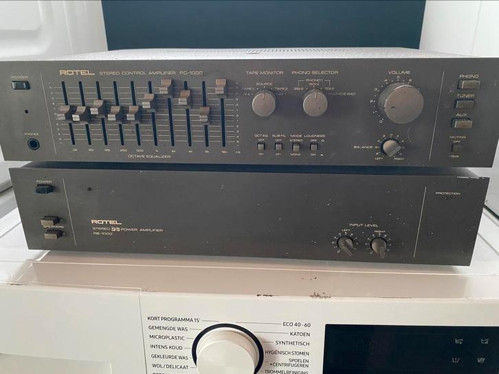 Rotel RB-1000 + RC-1000 | Zeldzame High-End Set, Audio, Tv en Foto, Versterkers en Receivers, Gebruikt, Stereo, 120 watt of meer