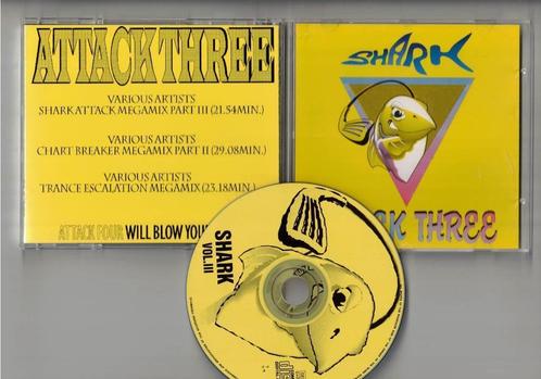 VARIOUS ARTISTS CD Shark Attack Three - Mixes Dance House, Cd's en Dvd's, Cd's | Dance en House, Gebruikt, Dance Populair, Ophalen of Verzenden