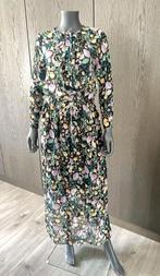 HEART MIND - gebloemde maxidress - 36 (S), Verzenden, Zwart, Maat 36 (S), Onder de knie