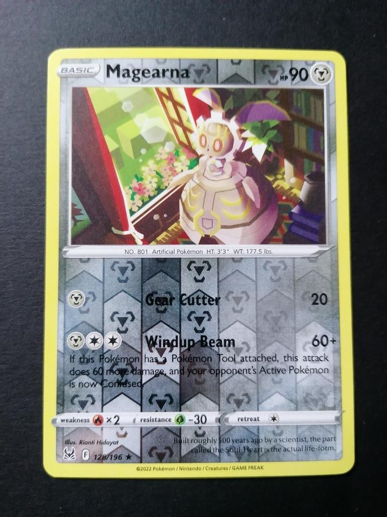 Magearna - Reverse Holofoil Lost Origin 128/196 - Pokémon, Ophalen of Verzenden, Zo goed als nieuw, Foil