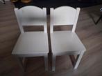 2 houten kinderstoelen wit, Kinderen en Baby's, Kinderstoelen, Ophalen of Verzenden, Gebruikt, Overige typen