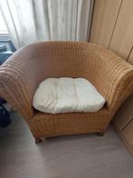 Rotan stoel / fauteuil, Huis en Inrichting, Ophalen, Bruin, Riet of Rotan, Zo goed als nieuw