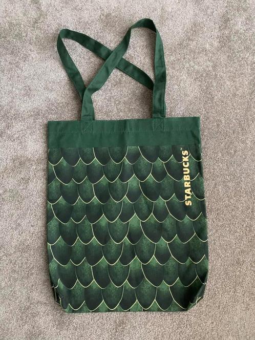 Starbucks tas groen met goud mermaid print Limited Edition, Sieraden, Tassen en Uiterlijk, Tassen | Damestassen, Nieuw, Groen