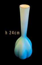 Vintage Vaasje - Blauw Glas, Gebruikt, Blauw, Ophalen of Verzenden, Glas