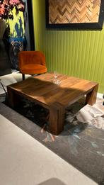 Salontafel Notenhout | 112x112x40 | Artisan Tafel, Artisan, Vierkant, Nieuw, Ophalen of Verzenden