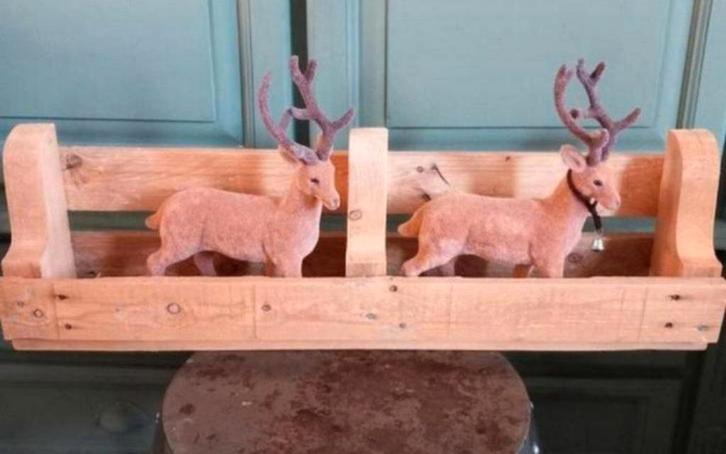 Houten bloembakken landelijk stoer, Tuin en Terras, Bloembakken en Plantenbakken, Nieuw, Hout, Rechthoekig, Ophalen of Verzenden