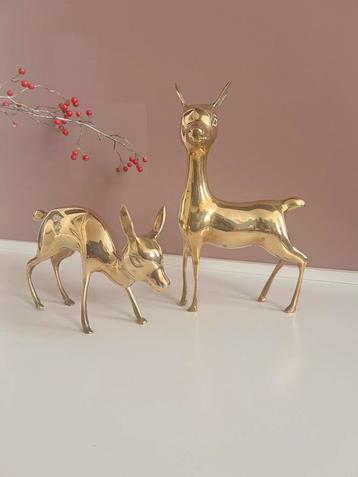 Hollywood regency messing XL herten/bambi’s beschikbaar voor biedingen