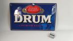 DRUM shag reclamebord metaal, wandbord. S37, Ophalen of Verzenden