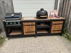 Prachtige buitenkeuken kookstation Douglas hout tuinkamer, Ophalen of Verzenden, Nieuw, Houtskool