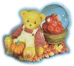 Cherished teddies Waterball Herfst, Verzamelen, Beren en Cherished Teddies, Verzenden, Zo goed als nieuw, Beeldje, Cherished Teddies