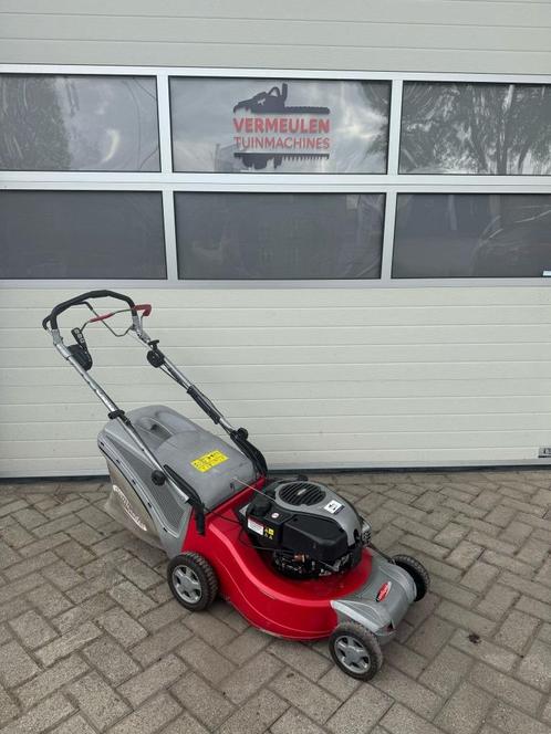Castelgarden NP534TR Grasmaaier, Tuin en Terras, Grasmaaiers, Gebruikt, Benzine-grasmaaier, 40 t/m 49 cm, Cirkelmaaier, Opvangzak