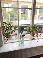 Kunstbloemen frambozen en bramen incl. vaas, Ophalen, Zo goed als nieuw