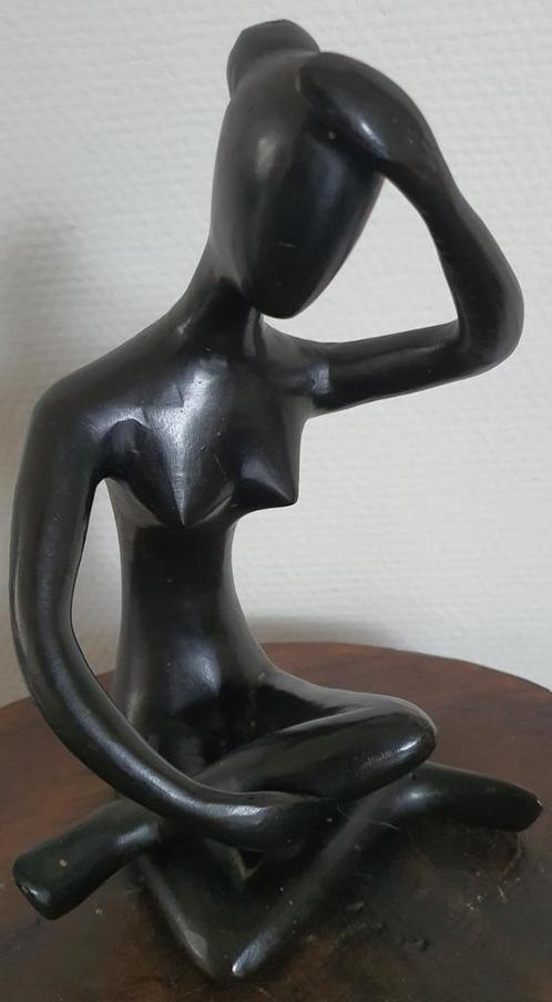 Beeld yoga brons sculptuur groot zwaar hoogte 25 cm, Antiek en Kunst, Kunst | Beelden en Houtsnijwerken, Ophalen of Verzenden