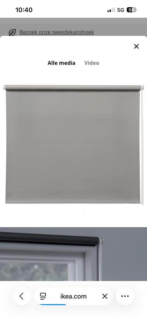 Rolgordijnen grijs verduisterend, Huis en Inrichting, Stoffering | Gordijnen en Lamellen, Zo goed als nieuw, 150 tot 200 cm, Grijs