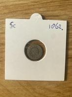5 cent 1862 (Willem III Koning der Ned.), Postzegels en Munten, Munten | Nederland, Koning Willem III, Zilver, Ophalen of Verzenden