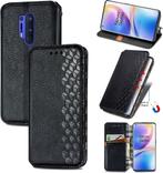 Luxe PU Lederen Wallet Case Set voor OnePlus 8 Pro _ Zwart, Verzenden, Nieuw, Hoesje of Tasje