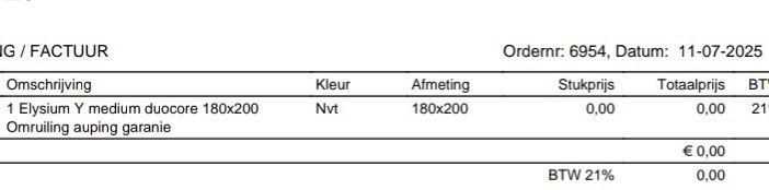 2 Auping Elysium matrassen, medium type Y,  2x0.90/2.00m, Huis en Inrichting, Slaapkamer | Bedden, Gebruikt, Eenpersoons, 90 cm