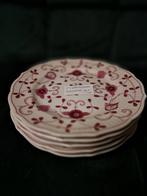 5x AW China Purper Gebakschotels, Huis en Inrichting, Keuken | Servies, Gebruikt, Ophalen of Verzenden, Bord(en), Overige stijlen