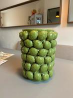 Limoen vaas 24cm hoog, Rond, Ophalen of Verzenden, Zo goed als nieuw, Aardewerk