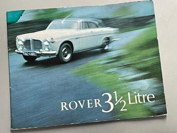 Brochure Rover 3 1/2 litre (1965)  beschikbaar voor biedingen