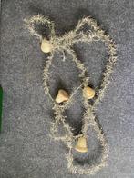 Oude tinsel met watten klokjes, Antiek en Kunst, Ophalen of Verzenden