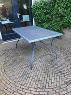 tuintafel, Tuin en Terras, Gebruikt, Rechthoekig, Metaal, Ophalen