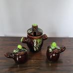 Vallauris vintage fat lava tafelset mosterd peper en zout, Antiek en Kunst, Antiek | Keramiek en Aardewerk, Ophalen of Verzenden