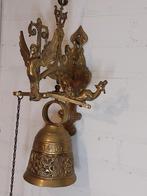 Koperen Kloosterbel Trekbel deurbel antiek, Ophalen of Verzenden, Koper