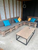 Europallet lounge tuinset, Tuin en Terras, Tuinsets en Loungesets, Ophalen, Gebruikt