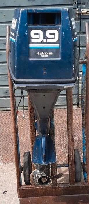 Top Yamaha 9.9 pk 4 takt kortstaart elektrische start, Watersport en Boten, Buiten- en Binnenboordmotoren, Gebruikt, Benzine, Buitenboordmotor