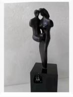 Korting Abstract bronzen beeld moeder kind marmeren voet, Ophalen of Verzenden