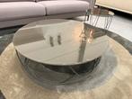 Showmodel Rolf Benz 8770 Salontafel Glas Design Tafel 95, Huis en Inrichting, Rond, Nieuw, Glas, Minder dan 50 cm