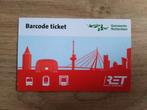 1 dag kaart | barcode ticket OV voor RET, Tickets en Kaartjes, Trein, Bus en Vliegtuig, Eén persoon, Bus, Metro of Tram, Nederland