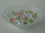 Mooie glazen schaal met 30 diamanten van acryl (nieuw), Huis en Inrichting, Woonaccessoires | Schalen en Manden, Ophalen of Verzenden