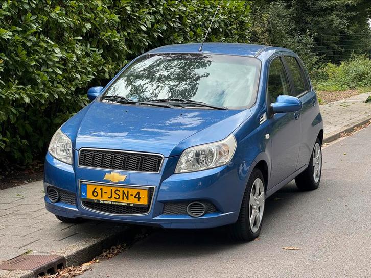 Chevrolet Aveo 1.4 16V 5D 2009 Blauw, Auto's, Chevrolet, Bedrijf, Aveo, ABS, Airbags, Airconditioning, Alarm, Centrale vergrendeling