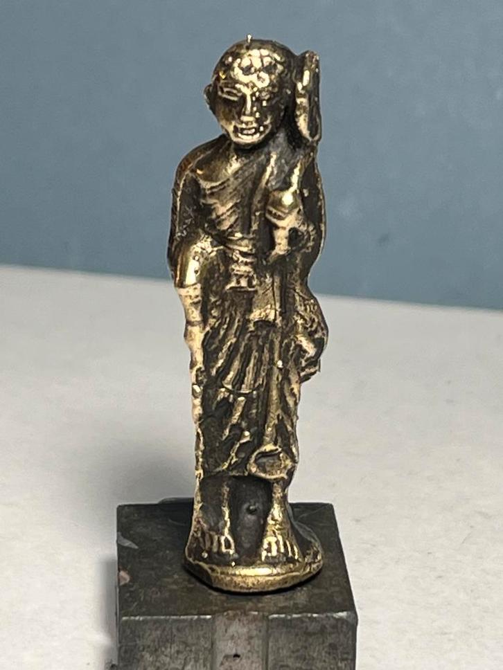 Bronzen Phro Sivali Amulet - Thailand Vintage Beeldje, Antiek en Kunst, Kunst | Niet-Westerse kunst, Verzenden