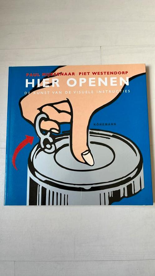 Hier openen. De kunst van de visuele instructie. Mijksenaar, Boeken, Kunst en Cultuur | Beeldend, Zo goed als nieuw, Schilder- en Tekenkunst
