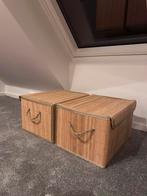 NIEUW 2 stuks Bamboe opbergmand manden organizers, Ophalen of Verzenden, Zo goed als nieuw, 50 tot 100 cm, Minder dan 50 cm
