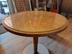 Vintage koffietafel jaren 50   uniek stuk, Huis en Inrichting, Tafels | Bijzettafels, Gebruikt, 55 tot 75 cm, Hout, Ophalen