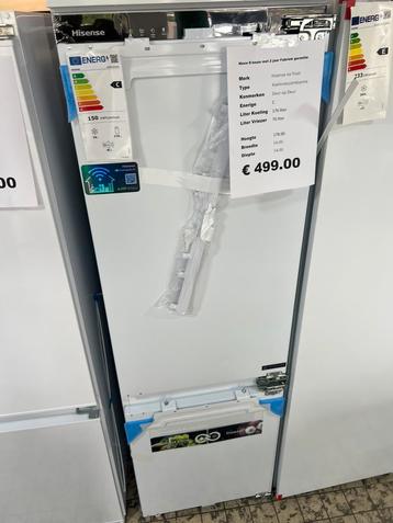 Hisense inbouw koelvriescombinatie rb3b250 nieuw deur op deu beschikbaar voor biedingen